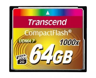 Карта памяти Compact Flash 64Gb Transcend 1000x (TS64GCF1000)