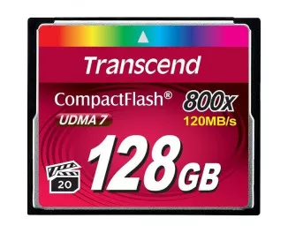 Карта пам'яті Compact Flash 128Gb Transcend 800x (TS128GCF800)