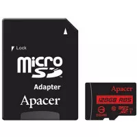 Карта памяти microSD 128Gb Apacer Class 10 UHS-I (AP128GMCSX10U5-R)