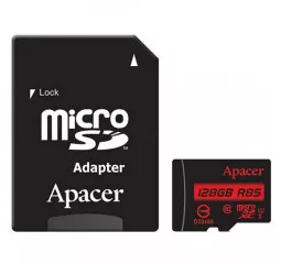 Карта пам'яті microSD 128Gb Apacer Class 10 UHS-I (AP128GMCSX10U5-R)