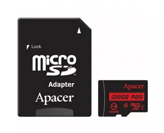 Карта памяти microSD 128Gb Apacer Class 10 UHS-I (AP128GMCSX10U5-R)