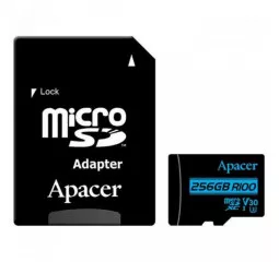 Карта пам'яті microSD 256Gb Apacer class 10 UHS-I U1 V10 (AP256GMCSX10U7-R)