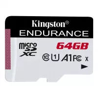 Карта памяти microSD 64Gb Kingston class 10 UHS-I U1 A1 High Endurance (SDCE/64GB)