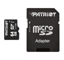 Карта памяти microSD 64Gb Patriot class10 UHS-1 (PSF64GMCSDXC10)