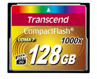 Карта памяти Compact Flash 128Gb Transcend 1000x (TS128GCF1000)