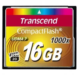Карта пам'яті Compact Flash 16Gb Transcend 1000x (TS16GCF1000)