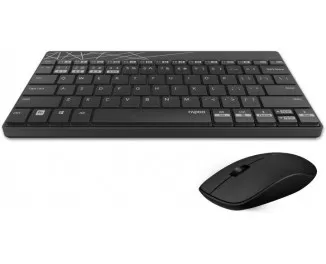 Клавіатура та миша бездротова Rapoo 8000M Black