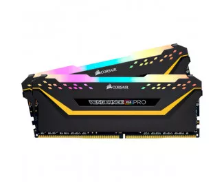Оперативна пам'ять DDR4 16 Gb (3200 MHz) (Kit 8 Gb x 2) Corsair Vengeance RGB Pro Black (CMW16GX4M2C3200C16)