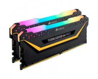 Оперативная память DDR4 16 Gb (3200 MHz) (Kit 8 Gb x 2) Corsair Vengeance RGB Pro Black (CMW16GX4M2C3200C16)