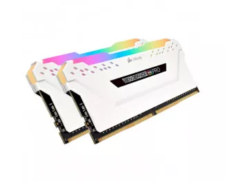 Оперативная память DDR4 16 Gb (3200 MHz) (Kit 8 Gb x 2) Corsair Vengeance RGB PRO White (CMW16GX4M2C3200C16W)