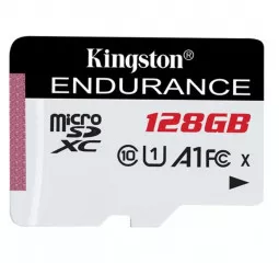 Карта памяти microSD 128Gb Kingston High Endurance class 10 UHS-I U1 A1 (SDCE/128GB)