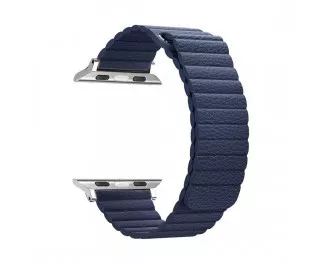 Шкіряний ремінець для Apple Watch 38/40 mm Leather Loop / Midnight Blue