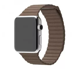 Кожаный ремешок для Apple Watch 38/40 mm Leather Loop /dark brown