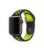 Силіконовий ремінець для Apple Watch 38/40 mm Nike Sport Band / Black&Volt
