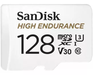 Карта памяти microSD 128Gb SanDisk High Endurance C10 UHS-I U3 V30 (SDSQQNR-128G-GN6IA)