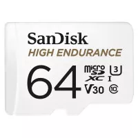 Карта пам'яті microSD 64Gb SanDisk High Endurance C10 UHS-I U3 V30 (SDSQQNR-064G-GN6IA)