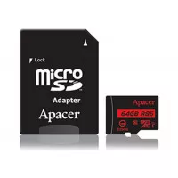 Карта пам'яті microSD 64Gb Apacer UHS-I U1 (AP64GMCSX10U5-R)