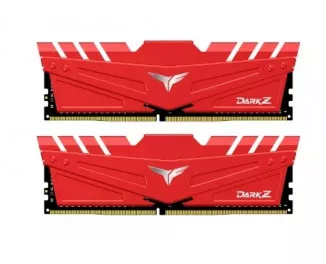 Оперативная память DDR4 16 Gb (3000 MHz) (Kit 8 Gb x 2) Team T-Force Dark Z Red (TDZRD416G3000HC16CDC01)