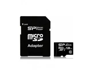 Карта памяти microSD 128Gb Silicon Power class 10 (SP128GBSTXBU1V10SP)