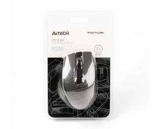 Мышь беспроводная A4Tech FG30 Black/Grey USB