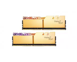 Оперативна пам'ять DDR4 32 Gb (3200 MHz) (Kit 16 Gb x 2) G.SKILL Trident Z RGB ROYAL Gold (F4-3200C16D-32GTRG)