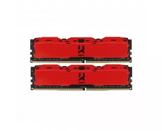 Оперативная память DDR4 16 Gb (3000 MHz) (Kit 8 Gb x 2) GOODRAM Iridium X Red (IR-XR3000D464L16S/16GDC)