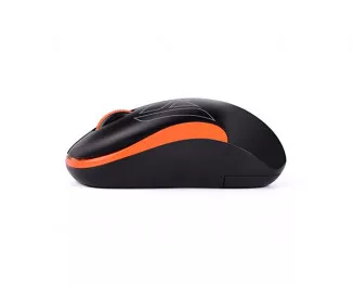 Мышь беспроводная A4Tech G3-300N Black+Orange