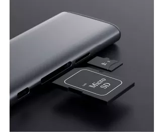 Адаптер USB Type-C > Hub  Xiaomi HAGiBiS Docking Station 6-in-1 (USB-C, PD, USB, HDMI, microSD/SD) Gray  (UC39-PDMI) Gray