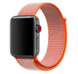 Нейлоновий ремінець для Apple Watch 38/40 mm Sport Loop Spicy Orange