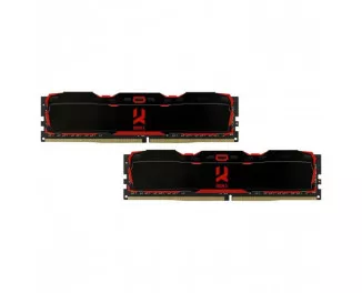 Оперативна пам'ять DDR4 16 Gb (3200 MHz) (Kit 8 Gb x 2) GOODRAM Iridium X Black (IR-X3200D464L16S/16GDC)