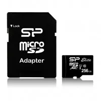 Карта пам'яті microSD 256Gb Silicon Power Elite C10 UHS-I + SD adapter (SP256GBSTXBU1V10SP)