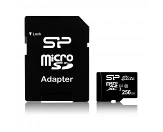 Карта пам'яті microSD 256Gb Silicon Power Elite C10 UHS-I + SD adapter (SP256GBSTXBU1V10SP)