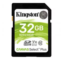 Карта пам'яті SD 32Gb Kingston Canvas Select Plus UHS-I Class 10 (SDS2/32GB)