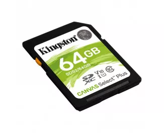 Карта памяти SD 64Gb Kingston Canvas Select Plus UHS-I Class 10 (SDS2/64GB)
