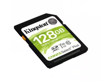 Карта памяти SD 128Gb Kingston Canvas Select Plus UHS-I/U3 Class 10 (SDS2/128GB)