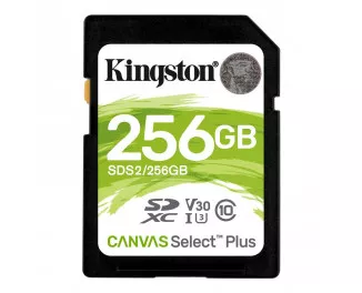 Карта пам'яті SD 256GB Kingston Canvas Select Plus UHS-I/U3 Class 10 (SDS2/256GB)