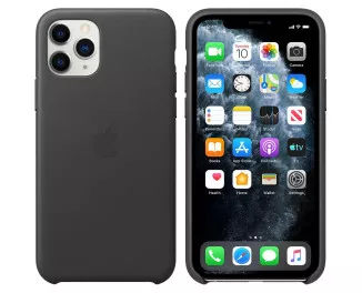 Чохол Apple iPhone 11 Pro Leather Case /black