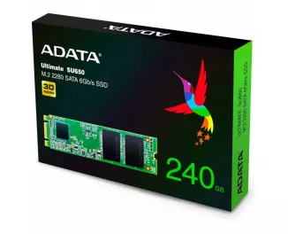 SSD накопитель 240Gb ADATA Ultimate SU650 (ASU650NS38-240GT-C)