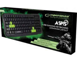 Клавіатура Esperanza EGK102 USB Green (EGK102GUA)
