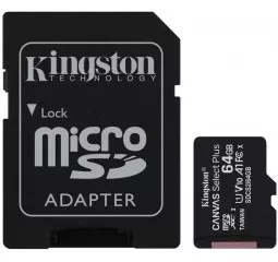 Карта памяти microSD 2x64Gb Kingston Class 10 Canvas Select Plus (SDCS2/64GB-2P1A)