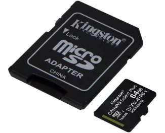 Карта пам'яті microSD 64Gb Kingston Canvas Select Plus A1 (SDCS2/64GB)