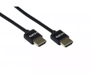 Кабель HDMI - HDMI v 2.0 2Е (AM/AM), Slim, High Speed, Alumium, black, 3m