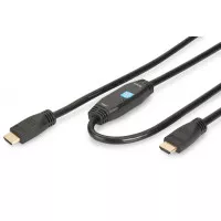 Кабель HDMI - HDMI v 1.3 Digitus Assmann High speed с усилителем (AM/AM) 30m, black