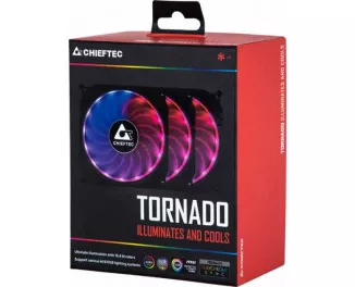 Кулер для корпуса Chieftec Tornado CF-3012 RGB 3-Pack (CF-3012-RGB)