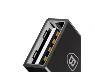Адаптер USB Type-C > USB  Baseus Exquisite Black (CATJQ-B01)