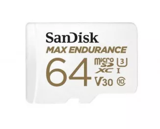 Карта пам'яті microSD 64Gb SanDisk Max Endurance class 10 UHS-I U3 (SDSQQVR-064G-GN6IA)