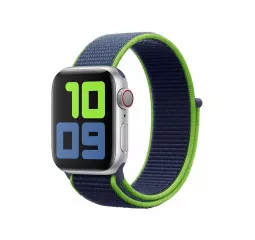 Нейлоновый ремешок для Apple Watch 38/40/41 mm Apple Sport Loop Neon Lime (MXMP2)