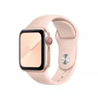 Силиконовый ремешок для Apple Watch 38/40/41 mm Apple Sport Band Pink Sand (MTP72)