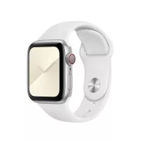 Силиконовый ремешок для Apple Watch 38/40/41 mm Apple Sport Band White (MTP52)