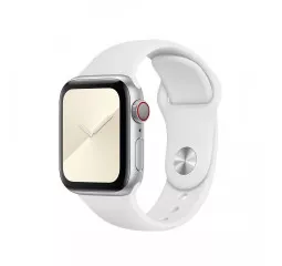 Силіконовий ремінець для Apple Watch 38/40/41 mm Apple Sport Band White (MTP52)